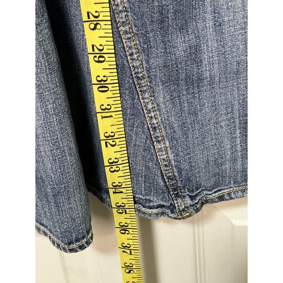 Vintage Y2K Tommy Hilfiger Women’sDenim Light Wash Maxi Long Skirt Sz 16 Western - Picture 4 of 9
